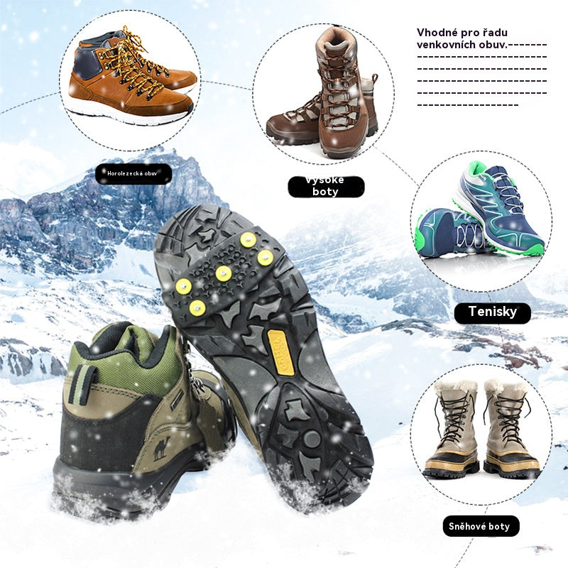 👴🚶🏔️Kúpte 4 a získajte 4 zadarmo🔥Neviditeľné 5-zubové protišmykové popruhy na mačky, outdoorové mačky, vhodné na turistiku v snehu, horolezectvo, lezenie po skalách a zimné ľadové povrchy, nevyhnutnosť pre seniorov.(8 položiek)