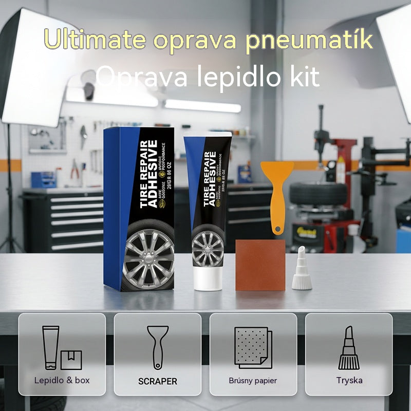 🥇🚗【Kúp 1, získaj 1 zadarmo】Sada lepidla na opravu pneumatik – rychle schne, silná přilnavost – ✅platba na dobírku【2 položky】