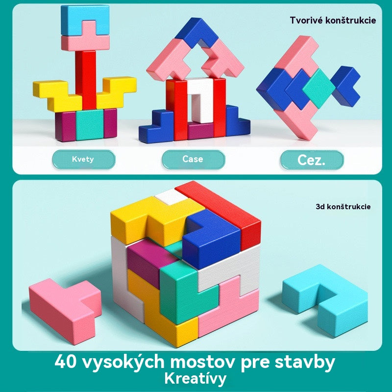 👶🌈🧩Kúp 1 a 1 dostaneš zadarmo【2 položky】🔥Tetris puzzle bloky, vzdelávacie hračky na tréning detského mozgu, osvietené myslenie