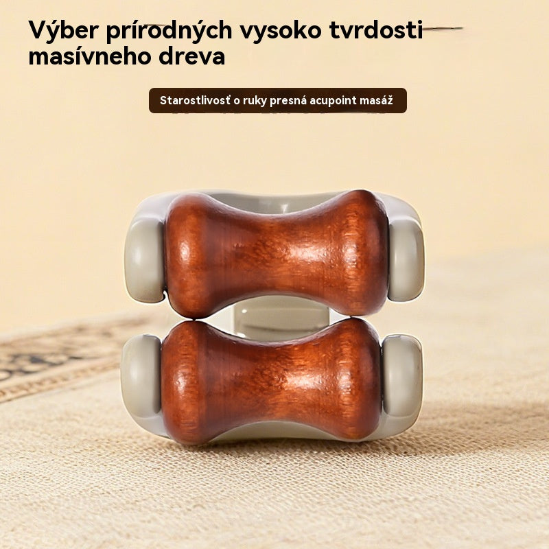 🎁💸【Kúpte 2, získajte 2 zadarmo】🌿 Masážny prístroj na prsty z masívneho dreva: Valčeky z prírodného dreva pomáhajú odblokovať kĺbové meridiány a zmierniť únavu rúk.【4 kusy】🌿
