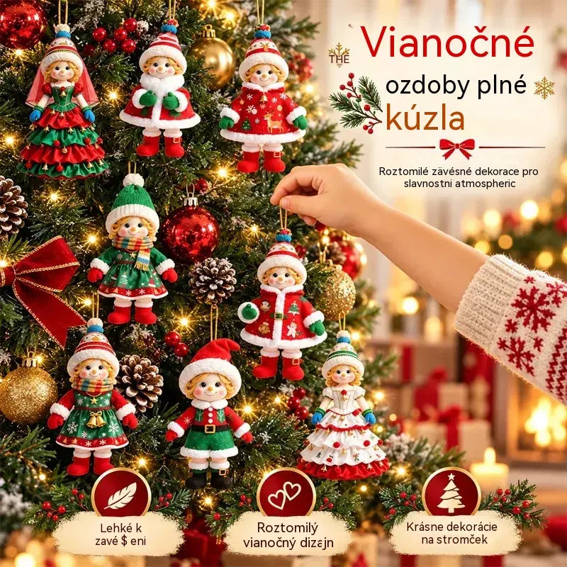 🎄【20 kusov】🎅Roztomilé vianočné ozdoby✨