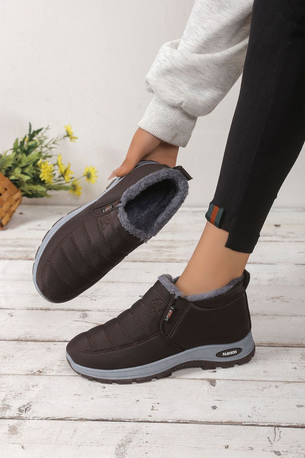 đ„ă35-48ăBotas Unisex de Invierno con Forro de Felpa, CĂĄlidas, CĂłmodas y Antideslizantes para el FrĂo