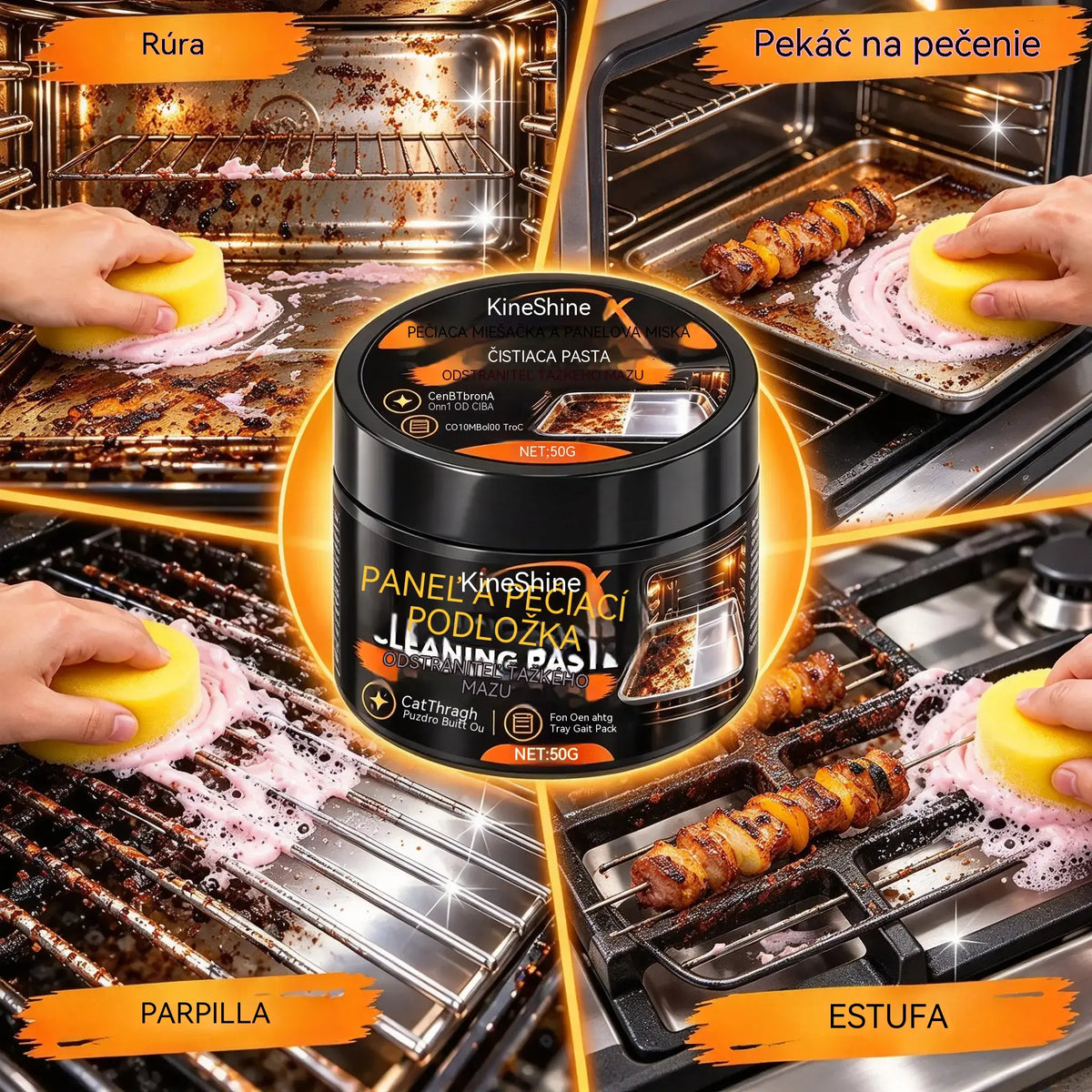 🔥Kúp 1, získaj 1 zadarmo 🧽Silná čistiaca pasta na odstraňovanie mastnoty