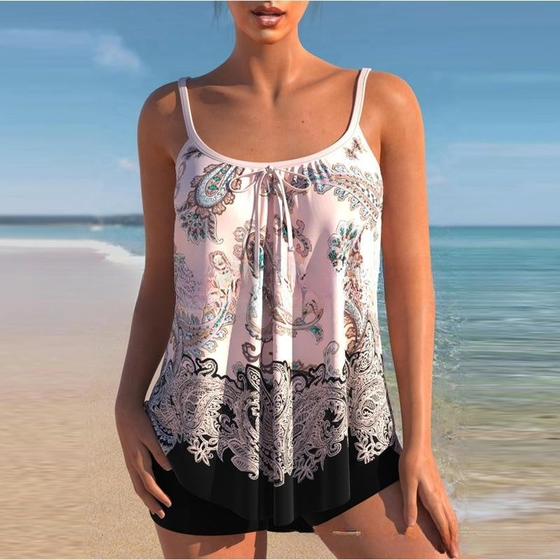 🌈🌴✨ 2025 Nové dvojdielne bikiny Plus Size s potlačou