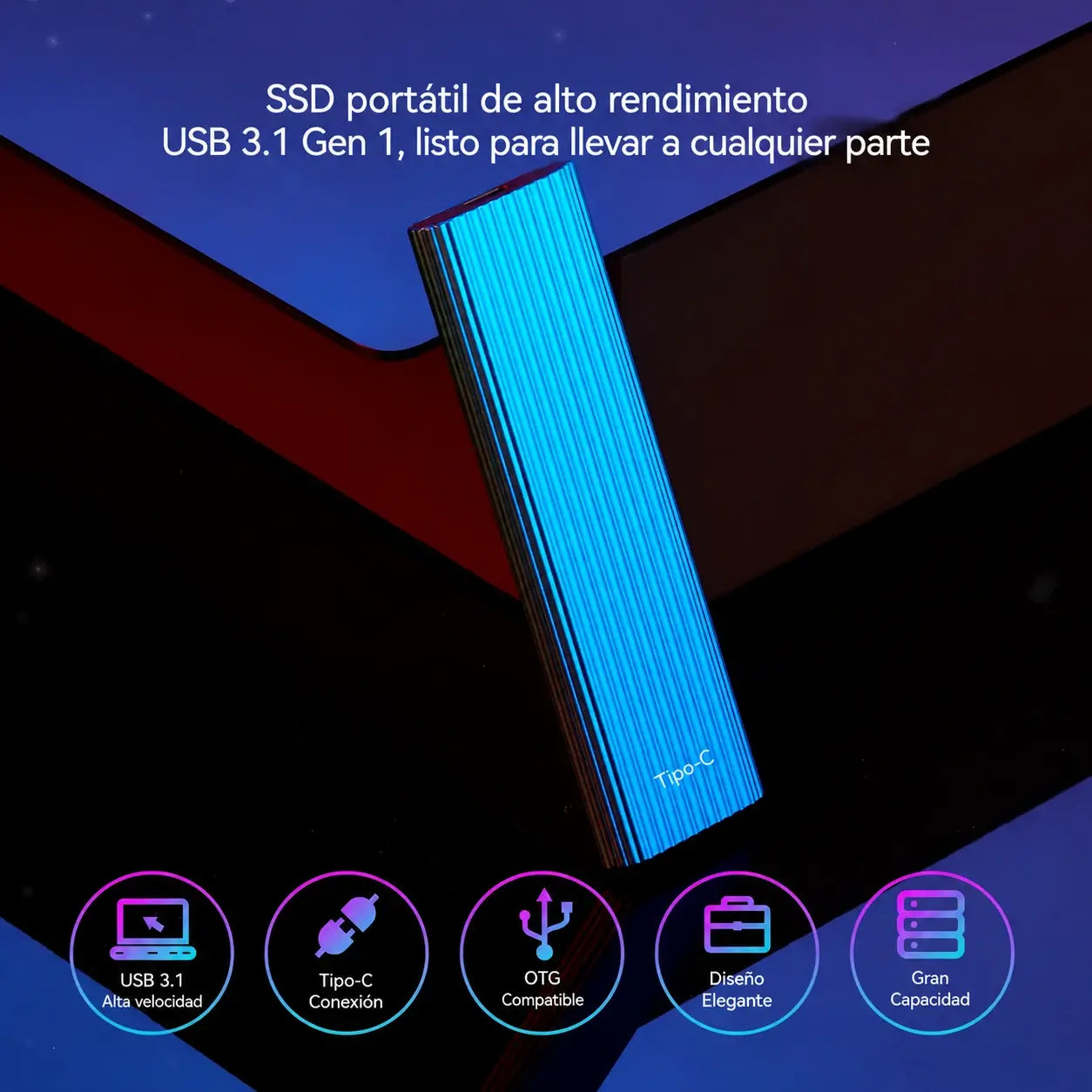 🏆 Oferta por tiempo limitado ⚡🔥 Mini unidad SSD portátil Type-C de alta capacidad de 16 TB