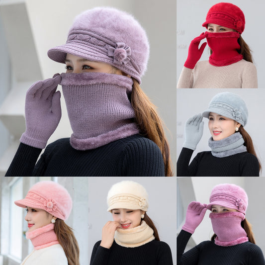 💥50% KEDVEZMÉNY⛄【Sapkák + Sálak + Kesztyűk】Stílusos és kényelmes plüss sapka őszre és télre – tökéletes a hideg napokra!