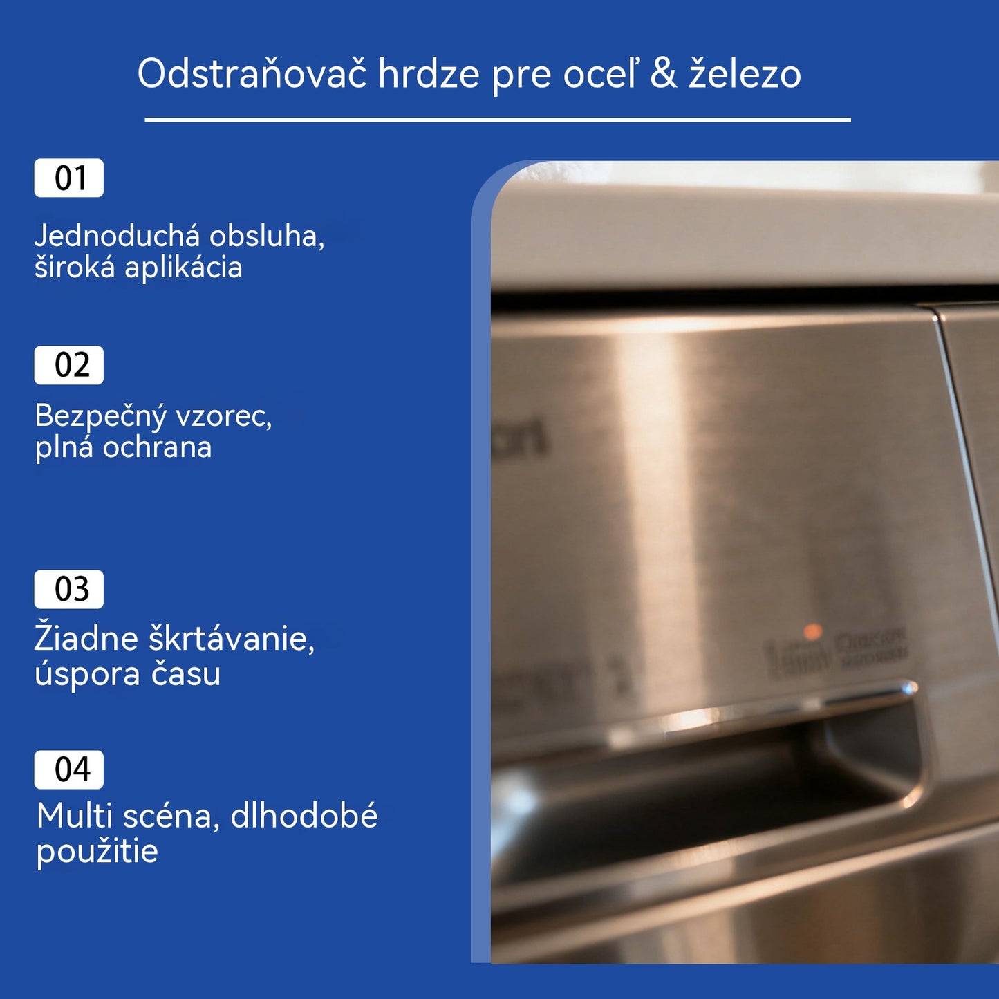 🥇【Kúp 1 a získaj 1 zadarmo】🔥Nový vylepšený model 2026💥 Odstraňovač hrdze z ocele - Rýchlo rozpúšťa hrdzu bez drhnutia a zbytočnej námahy, šetrí čas pri čistení kovu.【2 položky】