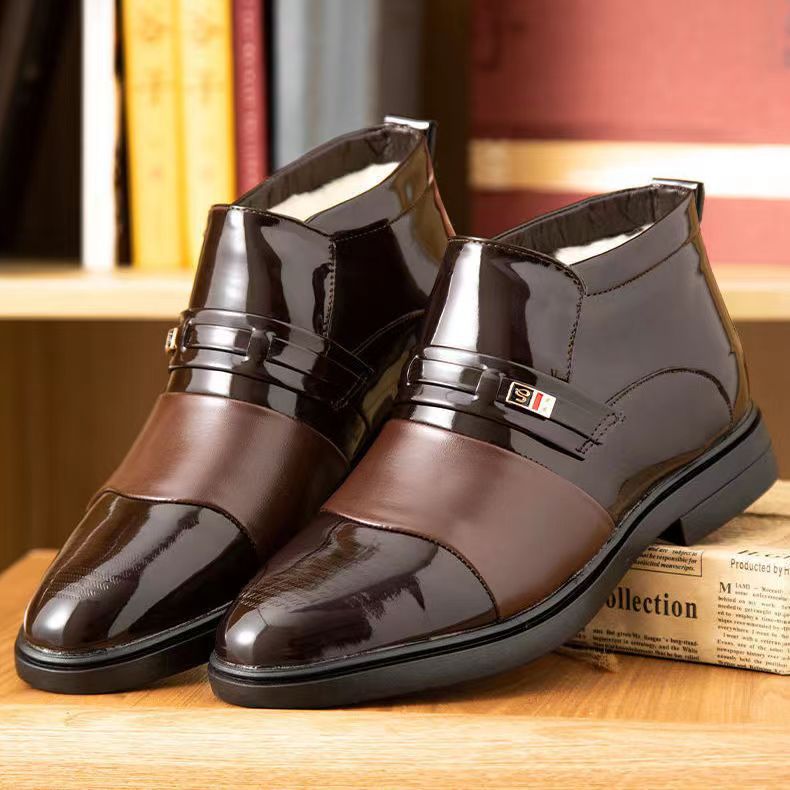 👞🌞【Zimowa Wyprzedaż】【38-44】Eleganckie Męskie Buty Skórzane z Ciepłą Wyściółką - Wygoda, Styl i Ochrona Przed Zimnem na Każdą Okazję!