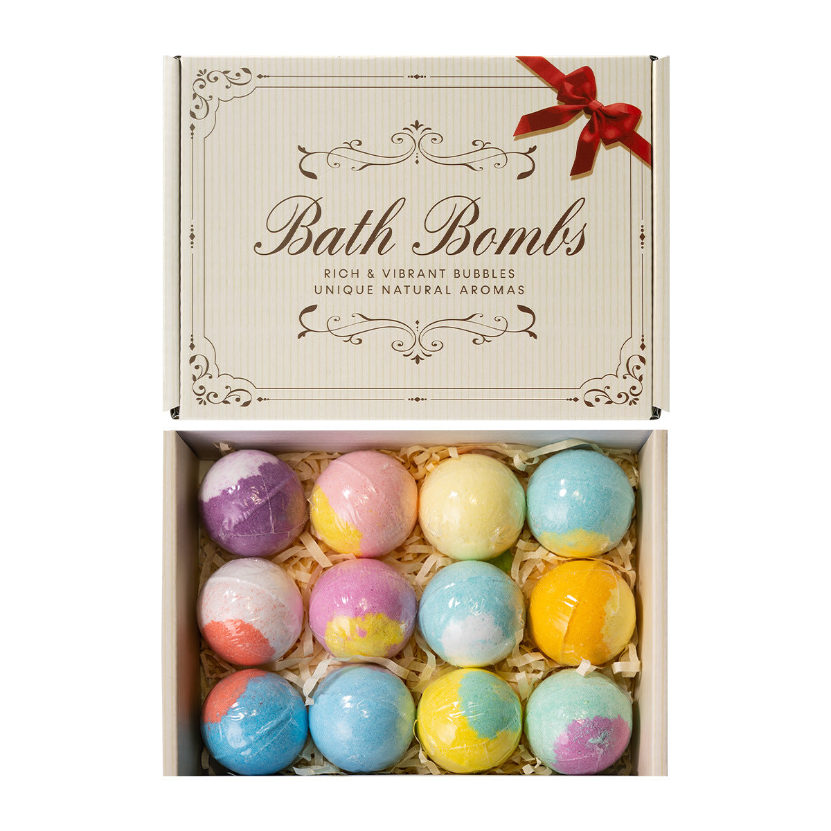 🔥【50% zľava】🔥12 vonných kuliček koupelové soli (30 g/ks), účinně odstraňují odumřelé kožní buňky a zanechávají vaši pokožku hladkou a vyživenou