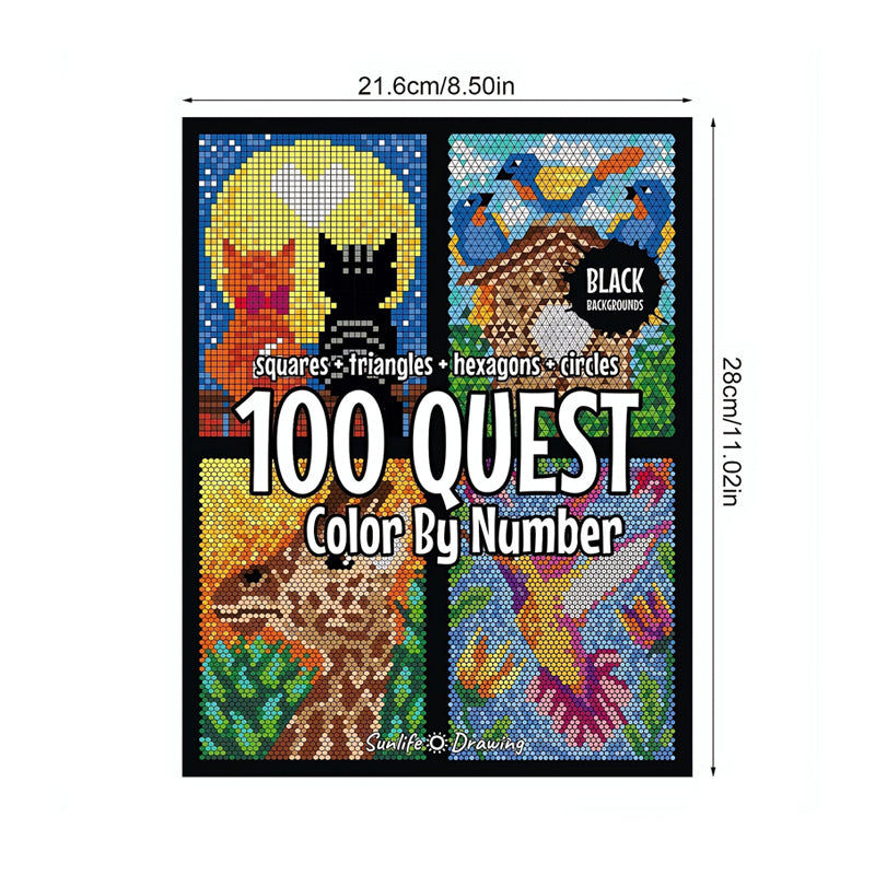 50% POPUSTA🎄🎨 Bojanka 100 QUEST po brojevima
