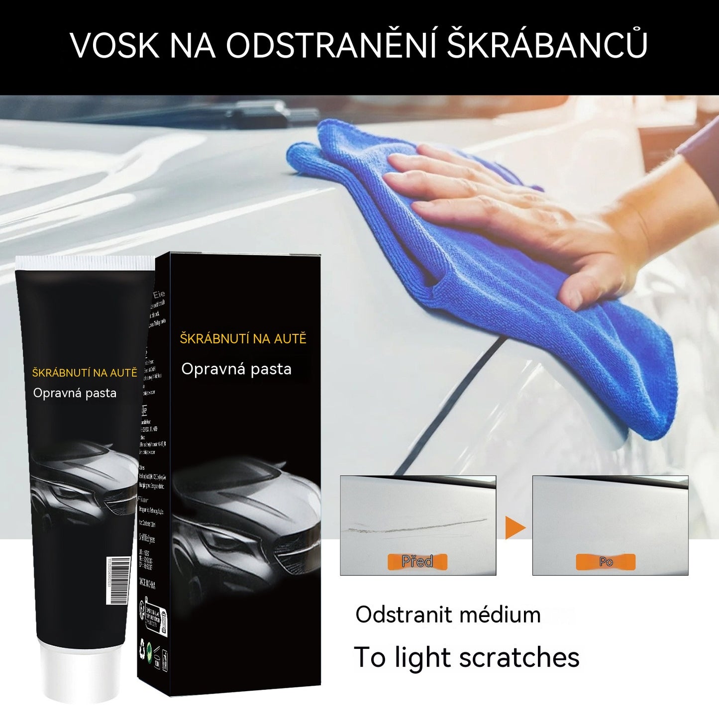 🔥Kúpte 1 a získajte 1 zadarmo🔥🚗💨Pasta na opravu škrabancov na aute, oprava škrabancov na laku, leštenie a renovácia【2 položky】