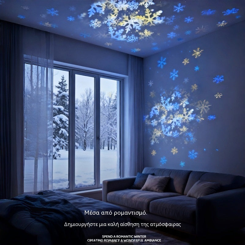 💖🌙2026 Dynamicky rotujúca LED projekčná lampa - Vhodné ako nočné svetlo, dekorácia izby aj romantické náladové osvetlenie. ☁️