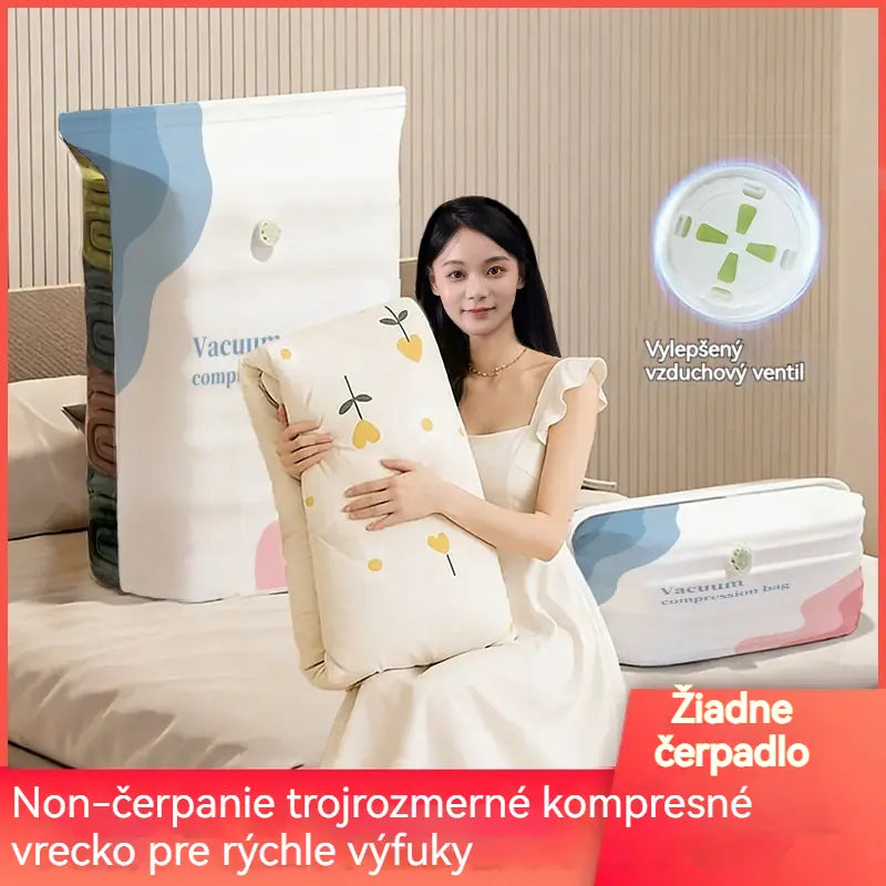 🧳 5 položiek 💨 Veľké stlačiteľné vákuové úložné vrecká: Nie je potrebné žiadne vzduchové čerpadlo, nepriepustné, ideálne na úsporu miesta v kufri a doma ✈️