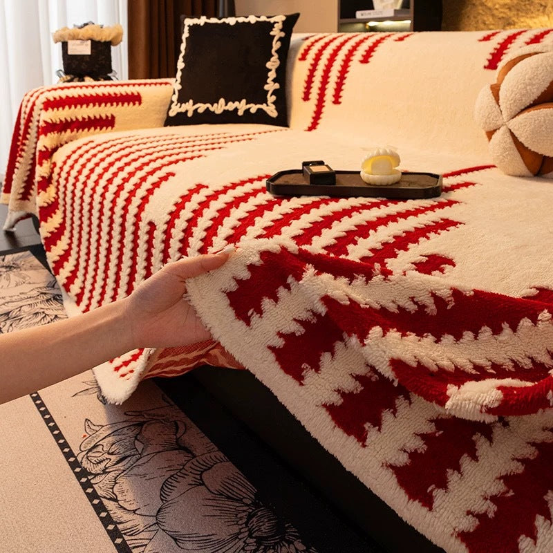 🛋️Vianočná špeciálna ponuka pre ranné vtáčatá:🎉 Mäkký, protišmykový plyšový poťah na pohovku🍂【180*130 cm】