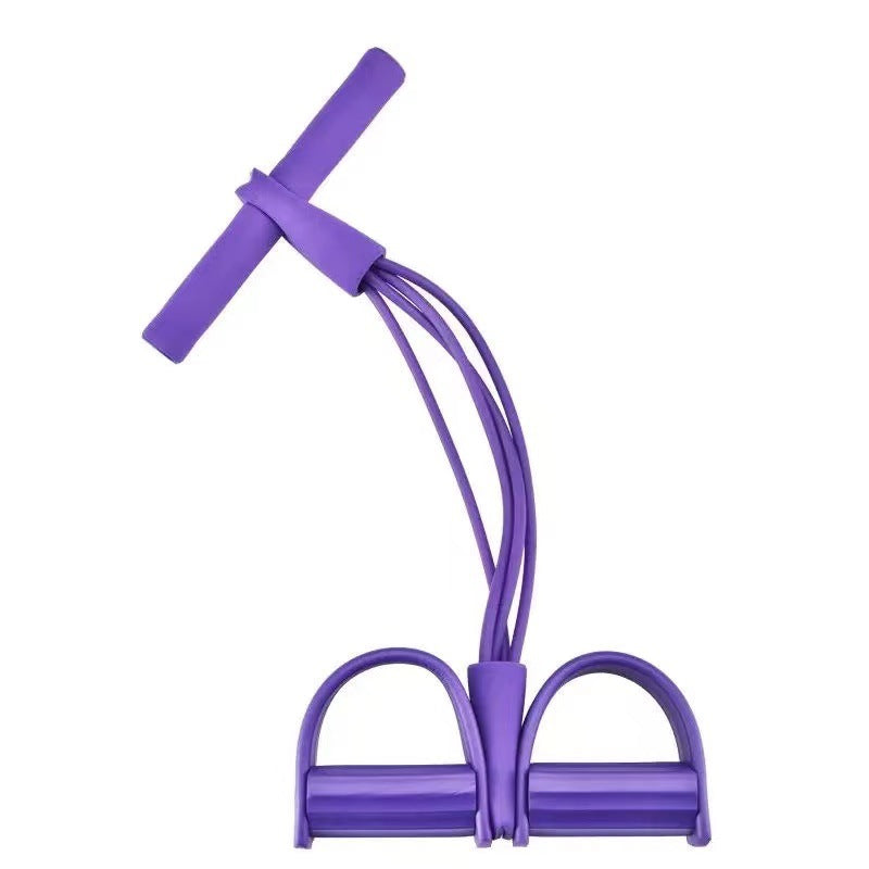 💜 POSLEDNÁ PONUKA - 50% ZĽAVA💜 Vybavenie na posilňovanie brušných svalov, posilňovacia guma s nožnými opierkami, ideálna na brucho, ruky aj nohy