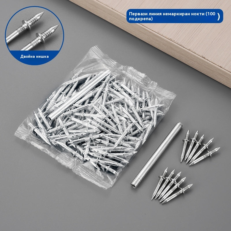 ✅【Купете 100, вземете 100 безплатно】🔧 🔥 Двустранен безследов пирон – mонтаж без пробиване, стабилност без дупки и повреди, без следи, за секунди! 🔧