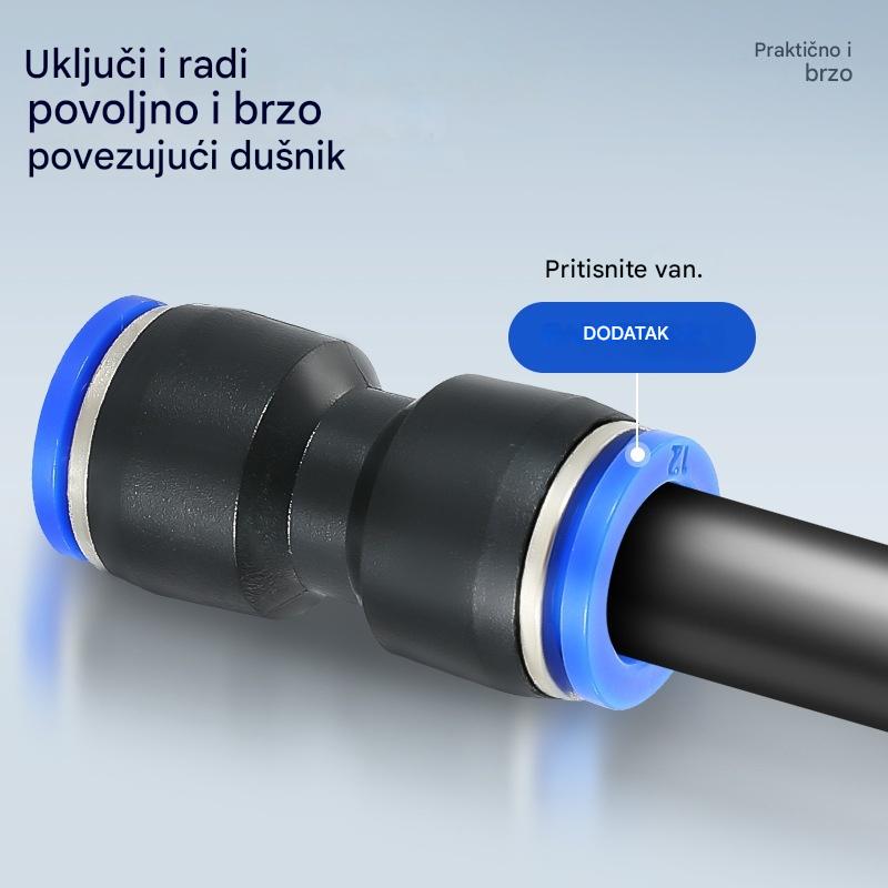 🔥【50% popusta】✨Komplet za pneumatsko crijevo za zrak 1/4 inča s utičnim konektorom – Brza instalacija, visoka izdržljivost i sigurna veza ⚡🔧