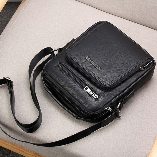 🎉👜【Νέο προϊόν 🔥】【Περιορισμένο απόθεμα】2025 Ανδρική μοντέρνα επαγγελματική casual τσάντα ώμου από γνήσιο δέρμα