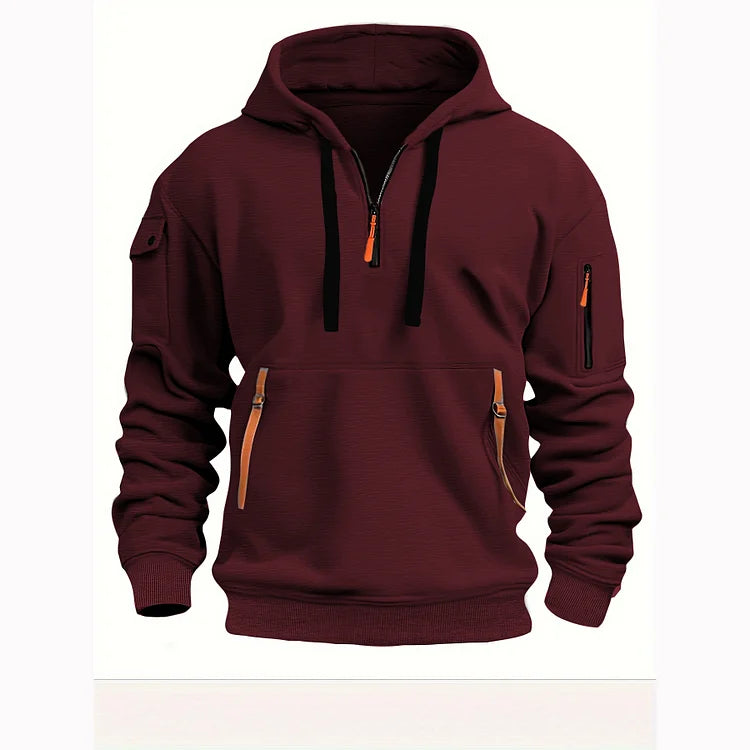 đ„đăS-5XLăSudadera con Cremallera y Capucha para Hombre â Estilo, Comodidad y Funcionalidad con MĂșltiples Bolsillos