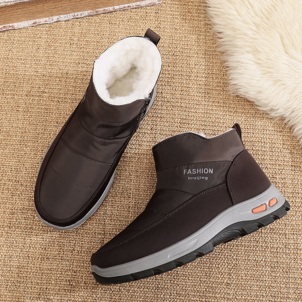 🔥【39-45】👟Pánske zimné topánky vyrobené z čistej bavlny, zamatu a hustej kožušiny.