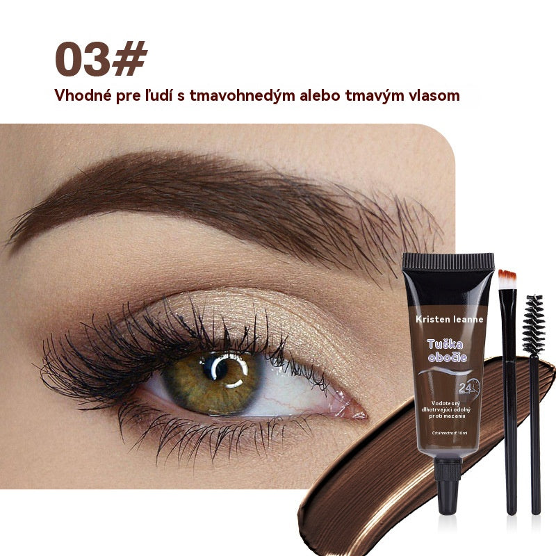 ⏳Kúp 1, získaj 1 zadarmo⭐【2 položky】Dlhotrvajúci, vodeodolný a nerozmazávajúci sa tekutý gél/krém na obočie - vydrží až 24 hodín bez rozmazania či vyblednutia (so štetcom na obočie)