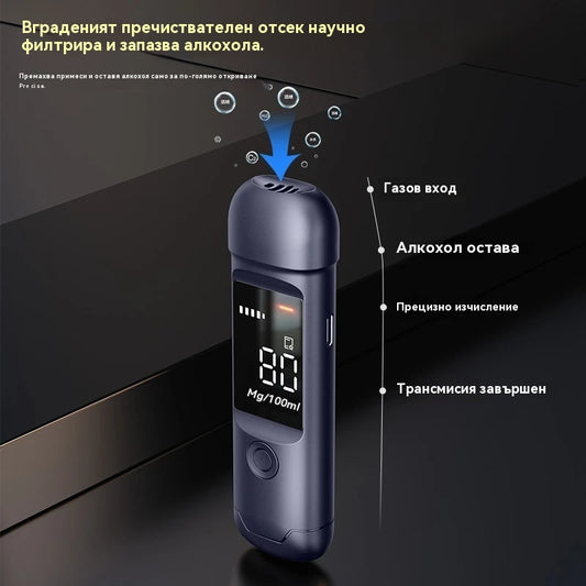 💥【Гореща разпродажба 50% отстъпка】🍷 🍻 Високопрецизен алкотестер – ясен LED дисплей за мигновено четене, бързо и лесно измерване на алкохол в дъха! 🔬