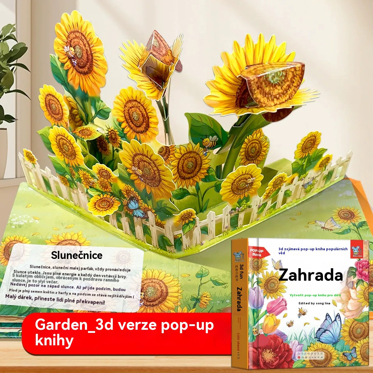 📖✨【1 kus, 4 témy na výber】Interaktívna 3D priestorová kniha pre deti – objavte zvieratá pri každom otočení stránky.