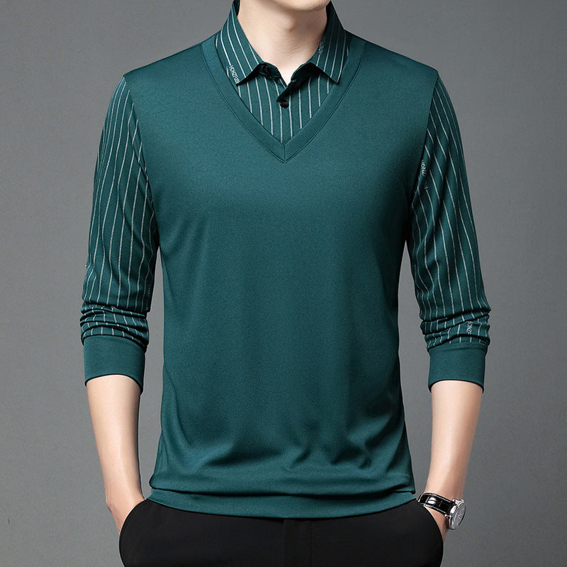 šćOfertÄ specialÄ de toamnÄćPolo de Manga Larga con Cuello Alto: Comodidad, Estilo y Calidez para el Hombre Moderno