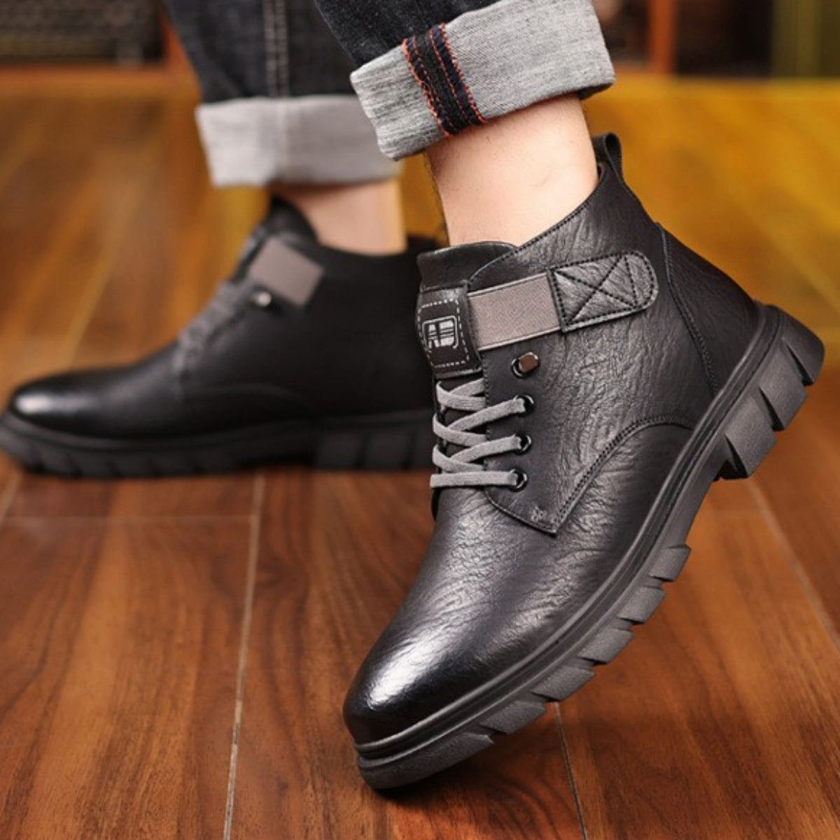 ❄️【Najlepiej sprzedające się produkty】【39-44】 Męskie zimowe skórzane buty – Ocieplane, wodoodporne i idealne na zimowe dni! Komfort i ciepło na każdym kroku! 🥾