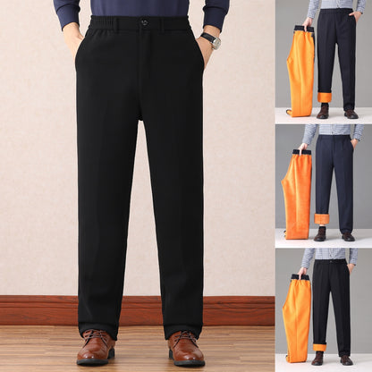 🔥【XL-7XL】Pánske zimné teplé voľnočasové nohavice s flísovou podšívkou – Výnimočné pohodlie, teplo a štýl na chladné dni!