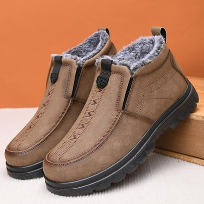 🔥【39-44】👞 Zapatos de invierno para hombre con forro cálido ✅ Antideslizantes, cómodos y fáciles de poner