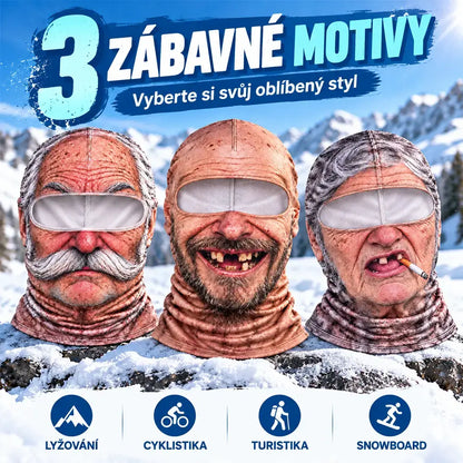 🔥😎 Zábavné a hrejivé 3D masky na tvár, ideálne na zimné outdoorové aktivity