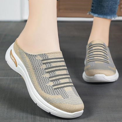 👟【36-41】🔥Pohodlné dámske slip-on topánky - Elastický dizajn bez šnúrok – jednoduché obúvanie a perfektné prispôsobenie chodidlu.