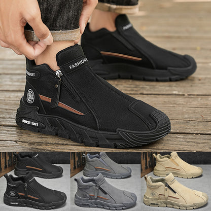 🔥【39-44】Nové pánské moderní každodenní boty 2025 s zipem, protiskluzové a odolné, ideální pro práci a venkovní aktivity