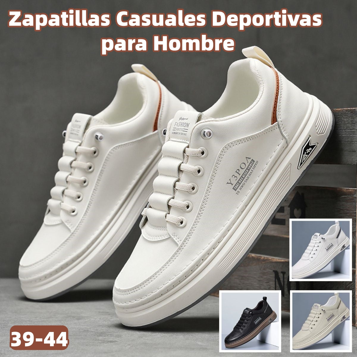 👟🏆【39-44】Zapatos de Vestir Casual para Hombre de Piel Transpirable - Modelo 2025 | Confort, Estilo y Resistencia para Todo el Día