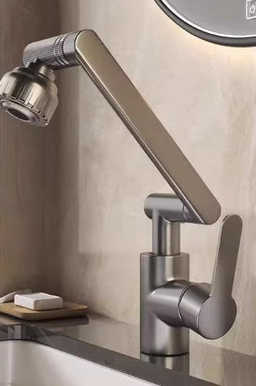 💥【Ofertă specială】Robinet rotativ cu braț mecanic la 1080 - Baterie universala reglabila cu apa calda si rece