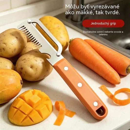💥Kúp 1, získaj 1 zadarmo💥🔪Multifunkčný krájač a škrabka z nehrdzavejúcej ocele🧅【2 položky】
