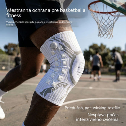 🥇【50% zľava】🦵🦵Silikónová kompresná športová kolenná ortéza s pružinovou oporou tlmiacou nárazy na beh a fitness vonku