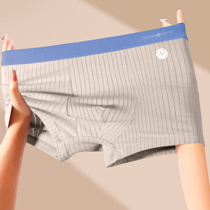 ⏳🩲[Оферта за ограничено време]🔥(6 броя) Мъжки боксерки от 100% памук – Удобни и дишащи, с еластичен колан и меко усещане за комфорт през целия ден. Идеални за ежедневно носене.