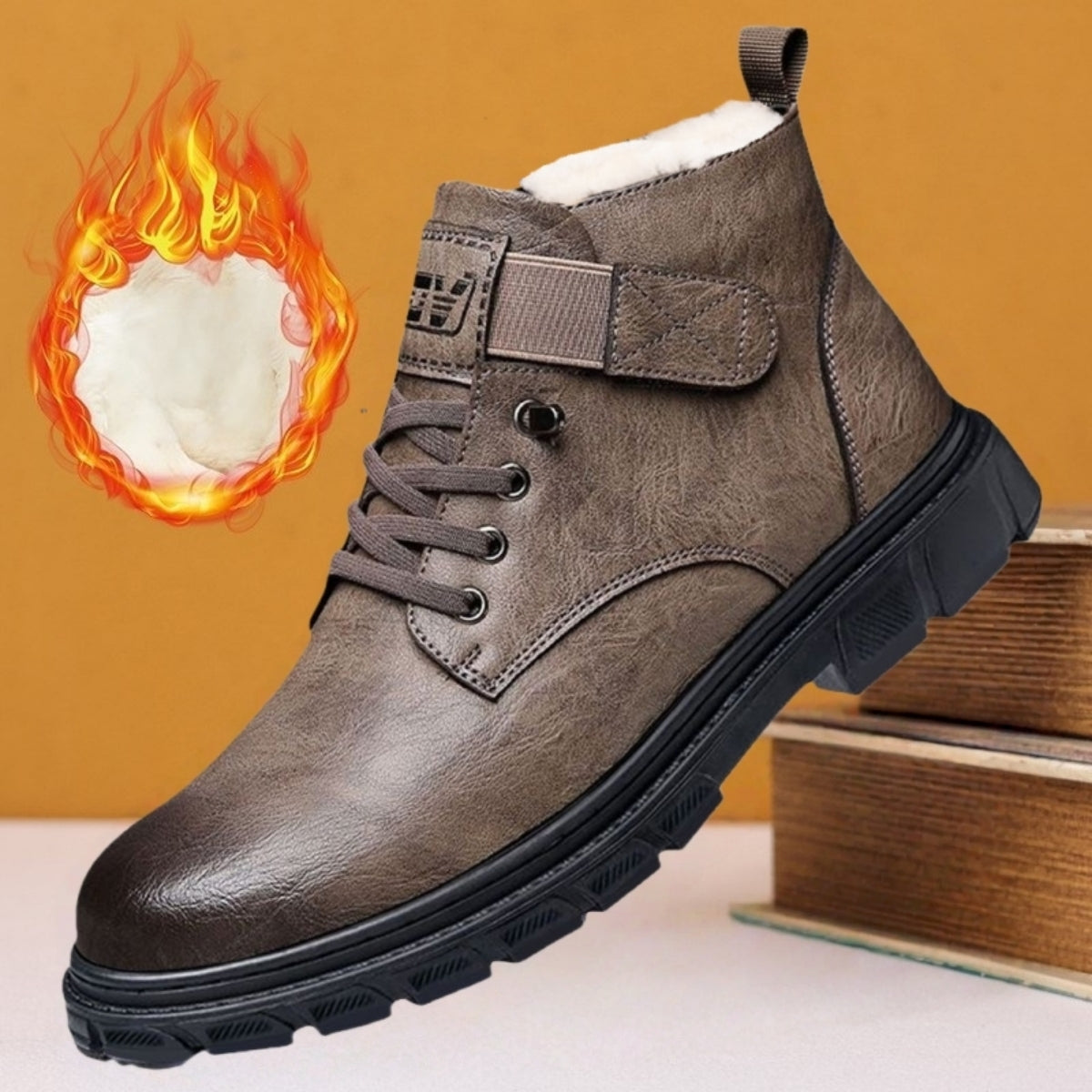 ❄️【Najlepiej sprzedające się produkty】【39-44】 Męskie zimowe skórzane buty – Ocieplane, wodoodporne i idealne na zimowe dni! Komfort i ciepło na każdym kroku! 🥾