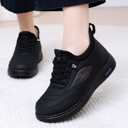 👟【35-41】Нови зимни кадифени и дебели неплъзгащи се обувки за майки, модерни и универсални топли памучни обувки, снежни ботуши с мека подметка