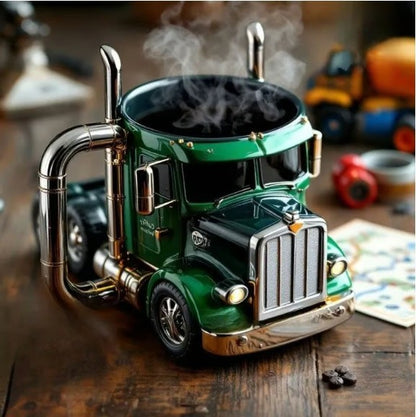 🚛 Taza de café hecha a mano en forma de camión