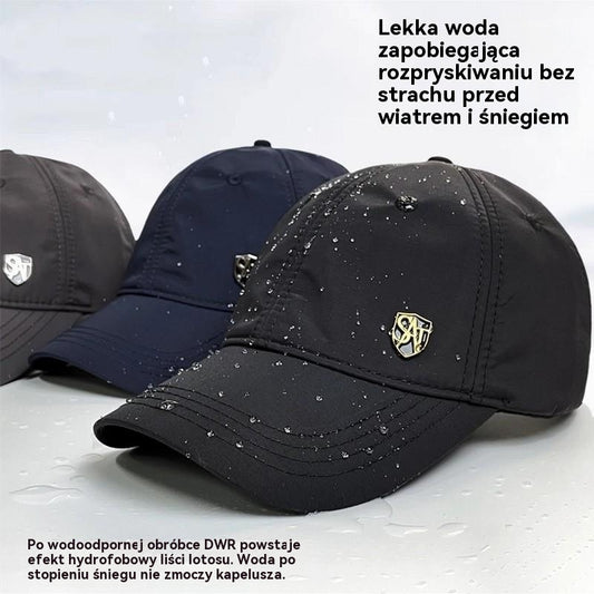 💥【Najlepiej sprzedające się style zimy】🧢Męska ciepła czapka jesienno-zimowa, czapka z daszkiem z podszewką z polaru i osłoną przeciwsłoneczną