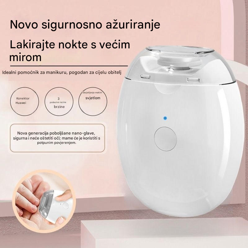 💅Kupite 1, dobijte 1 gratis! ✨ Električna 2-u-1 rezač i polir za nokte: Savršeni nokti poput iz salona kod kuće! ✨👶🔧