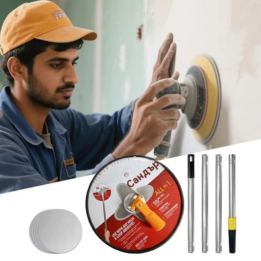 💥🧹【Най-продаваните продукти】9-инчов радиален шлифовъчнa платформа за стена с винтово окачване – съвместима с различни дръжки и лесна за използване