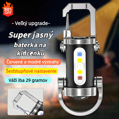 【Kúp 1, získaj 1 zadarmo】🔥Skvelý výpredaj🔥Super jasné vodeodolné mini svietidlo na kľúče so svietivosťou 1200 lm