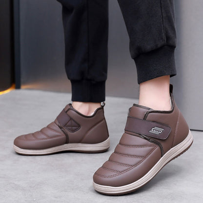 【50%OFF】【39-44】🔥2025 Nuevo estilo de invierno más zapatos de hombre impermeables y antideslizantes de terciopelo y cuero genuino engrosado