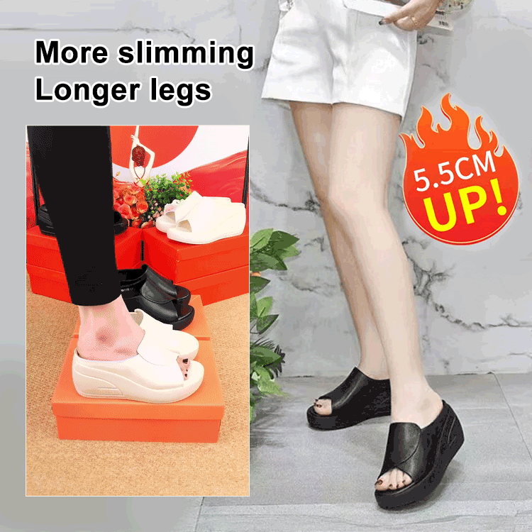 🔥【Kúpte 1 a získajte 1 zadarmo】【5,5 cm podpätok】Klinové sandále s mäkkou podrážkou