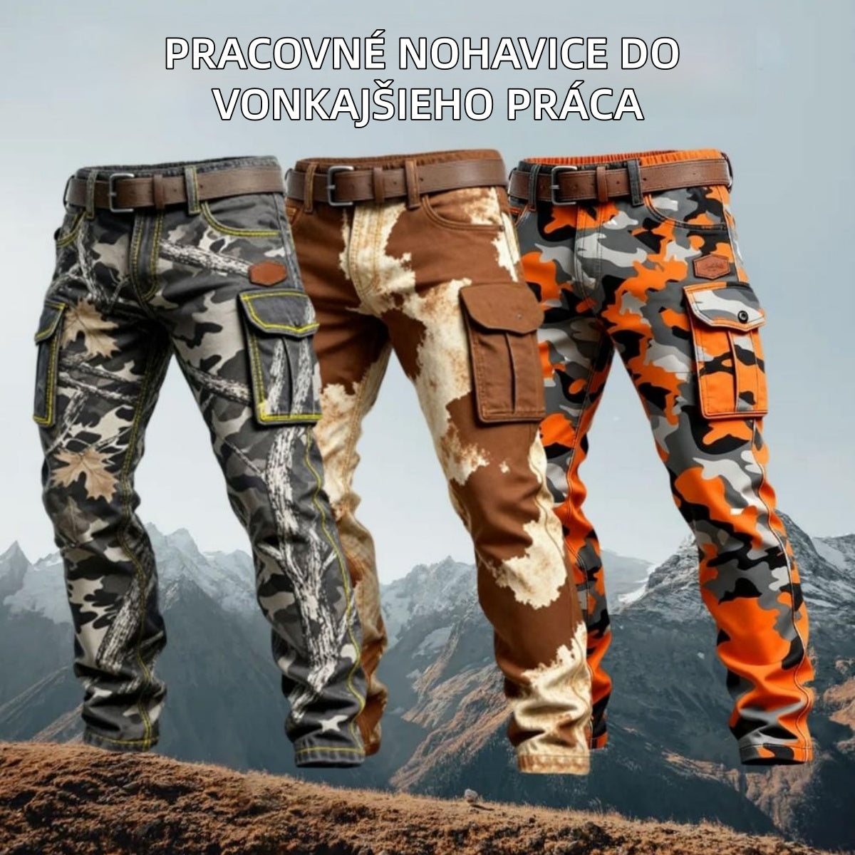 ⏳ POSLEDNÝ DEŇ VÝPREDAJA! 50% ZĽAVA! 🔥 Pánske vojenské maskáčové taktické nohavice - Priedušné a pohodlné, odolné voči opotrebovaniu a škvrnám, štýlový dizajn