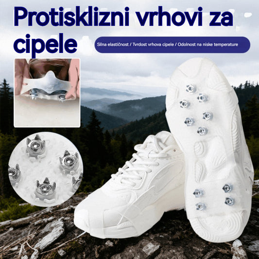 👴🚶🏔️Kupite 4, dobijte 4 gratis🔥Nevidljive protuklizne kape za stopala s 5 zubaca, prozirne vanjske kape za planinarenje po snijegu, planinarenje, penjanje po stijenama, zimsku ledenu površinu, obavezni dio za starije osobe.(8 artikala)